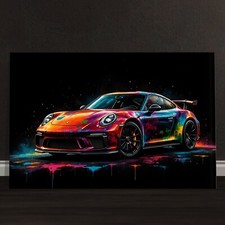 Wandbild pop art porsche - wandbild,,