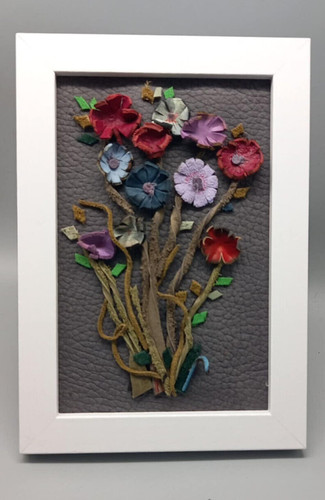 Bild leder blume - leder,