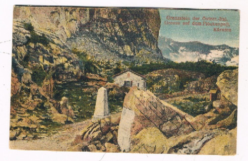 Plöcken pass grenzstein d - pass,,