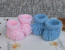 Babyschuhe gestrickt 2 Paar
