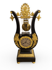 Lyra Pendule Kaminuhr Charles