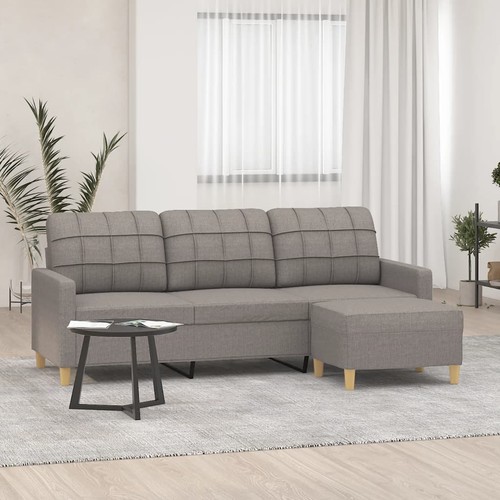 Sitzer sofa mit hocker - 3-sitzer,