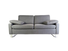 2x Brühl Alba Zweisitzer Sofa 55/70 neuwertig Design Couch 165cm