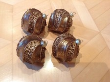 Figur Weihnachtskugel /Zapfen Weihnachtsschmuck Kupfer Glitzerperlen Mosaik