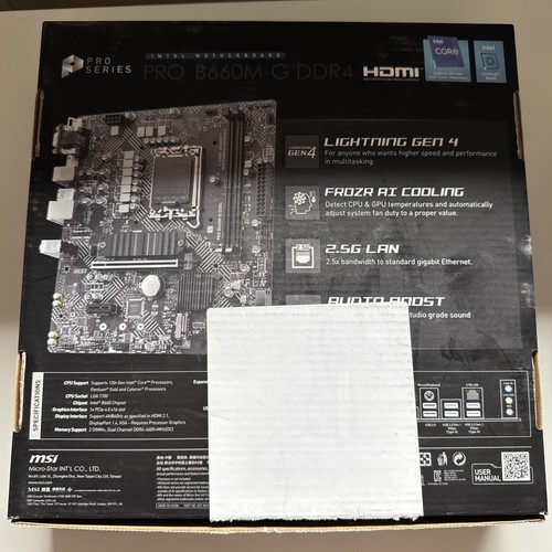 Msi pro b660m ddr4 - ddr4, mainboard