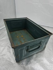 Metallbox Schäfer Industrie Lagerkasten – Vintage Werkstatt Deko – 47x30x20cm