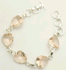 Morganit Boho Armband - 925
