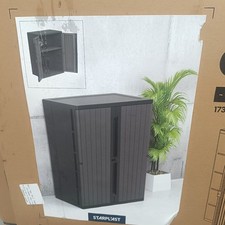 Gartenschrank Kunststoff Balkon Schrank Wetterfest Haushaltsschrank Werkstatt 