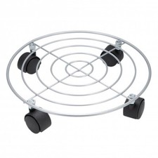 Pflanzenroller Chrom Rund