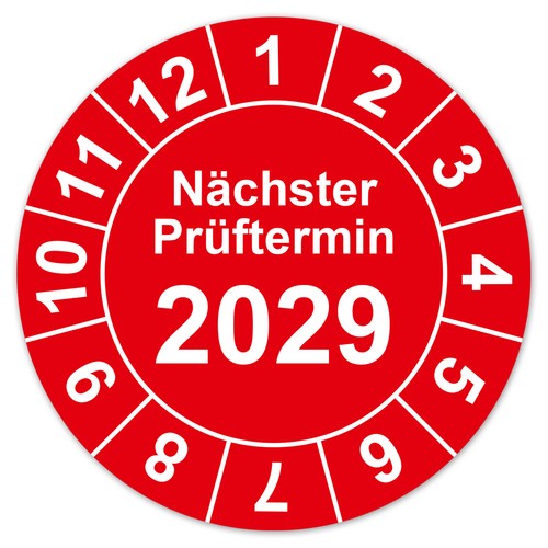 Prüfplaketten nächster