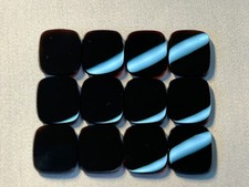 Schwarze Onyx 13,5X12 mm