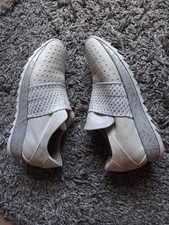 MJUS;HALBSCHUHE;SLIPPER;WEIß/SILBER;PLATEAU;LEDER;GR.38;NW;TOLL!!!