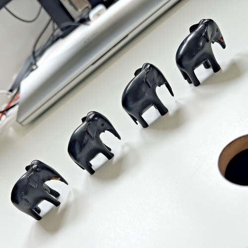 Vintage figur elefant - 4x,