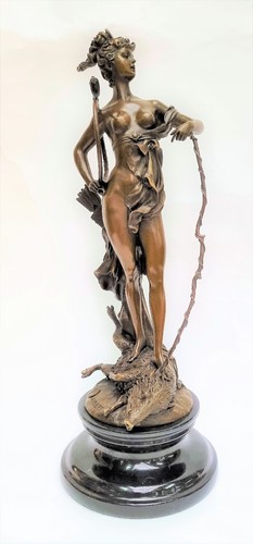 Bronze figur skulptur diana - bronze,
