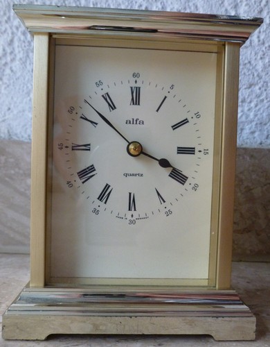 Vintage elegante tischuhr alfa - vintage,