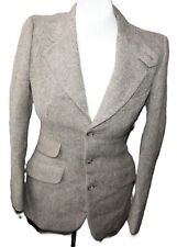 RALPH LAUREN DAMEN luxus Harris Tweed  Sakko EHER Gr 34  , GR  8 Jacket  JACKE