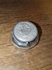 Jugendstil Glas Dose Mädchen