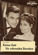 Filmprogramm "KEINE ZEIT FÜR SCHWACHE STUNDEN" (IFB) 1958 Joachim Fuchsberger