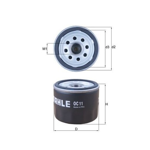 ölfilter mahle 11 - 1x,