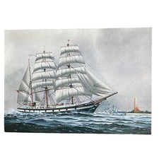 Postkarte  AK Schiff Seute