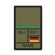 Rank Patch personalisierbar Dienstgradabzeichen Soldat Jäger grüne #43779