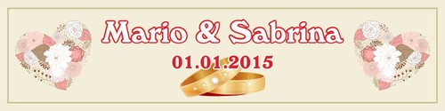 Banner plane hochzeit - plane, "hochzeit