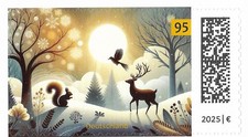 2025 Deutschland  Mi. 3937**MNH aus MH 295   Weihnachten Winterlandschaft