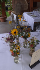 14x Mini Glas Vasen Flaschenvasen, Tischvasen, Mini Flaschen, Hochzeit, Deko