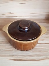 Steinguttopf mit Deckel 60er