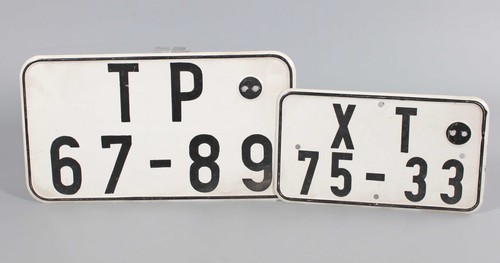 Alte ddr nummernschilder - alte,
