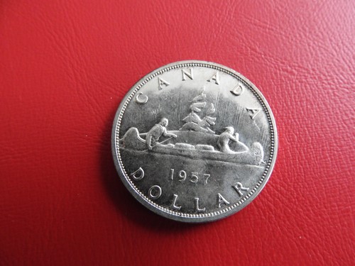 Kanada dollar 1957 - dollar, silber
