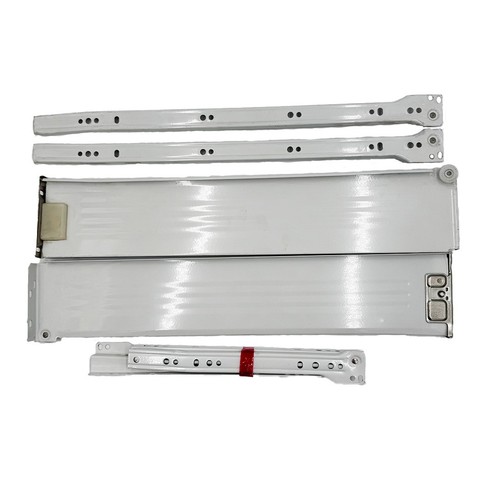 Metallschublade 450x86mm weiß - 450x86mm,
