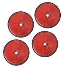 4 x Reflektor Rot rund Ø 60mm
