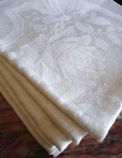 5  x Handtuch Küchentuch Jugendstil Leinen   Rosen 49 x 100 cm ungewaschen NEU