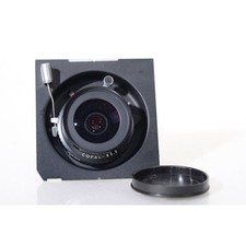 Schneider Super-Angulon 5,6/47 MC Seiko Copal 0 auf 96x99 Linhof Objektivplatte