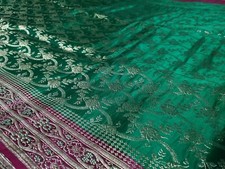 Sari Kanchipuram Bollywood Saree Indien Orientalisch Hochzeit für Frauen NEU