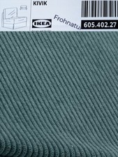 Ikea KIVIK Bezug für 1er Bettsofa Kelinge grautürkis 605.402.27 NEU Wechselbezug
