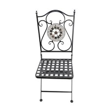 Gartenstuhl aus Eisen Mosaik