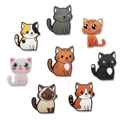 8teiliges katzen charm set - katzen,