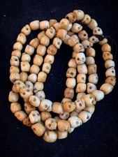 Alte Mala Buddha Gebetskette  Nepal Indien Tibet Knochen Skull Schädel