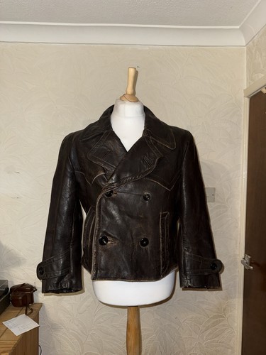 Vintage deutsche lederjacke - deutsche,