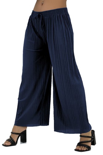 Damen plissee marlene hose - plissee,
