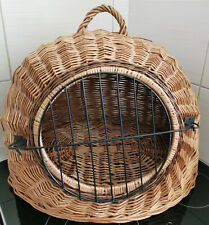 Katzenkorb Weide alsTransportkorb und Katzenhöhle nutzbar Rattan wenig gebraucht