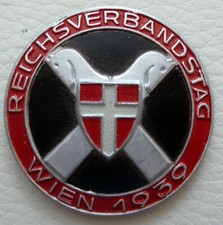 Reichsverbandstag Wien 1939, Tagungsabzeichen, Aluminiumprägung, 35 mm Durchm.