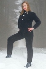 Mohair catsuit ski bodysuit