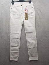 Recover Pants: Hochwertige Markenjeans Damen in Weiß Stretch-Komfort Gr.36