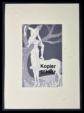 Erotischer Kunstdruck eines Holzschnitt „Der Centaur“ Atilla Sassy - Cunnilingus