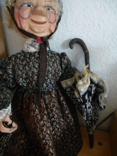 Künstlerpuppe flaschendeko - künstlerpuppe,