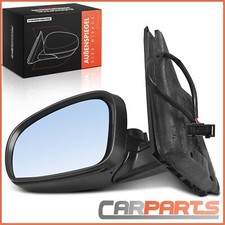Außenspiegel Links Schwarz Elektrisch Beheizbar für Skoda Fabia 2 542 545 05-14