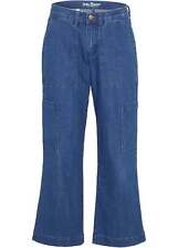 7/8-Worker-Stretch-Jeans Gr. 38 Blau Denim Damenjeans Hose Pants Neu